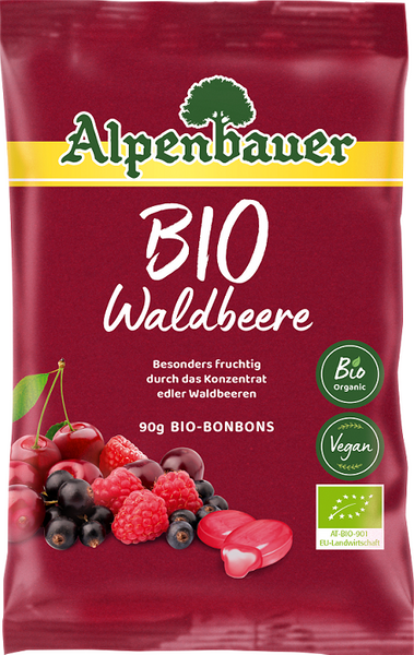 Cukierki z nadzieniem o smaku owoców leśnych 90 g - Alpenbauer (EKO)