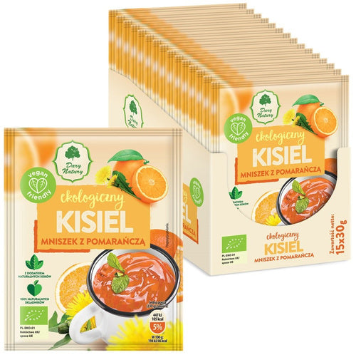 Kisiel pigwowiec z pomarańczą bezglutenowy 30 g - Dary Natury (EKO)