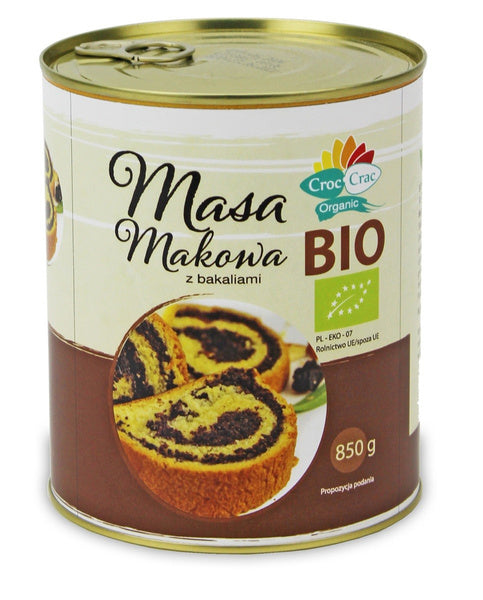 Masa makowa z bakaliami 850 g - Croc-Crac (EKO)
