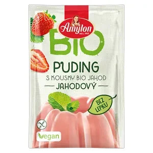 Budyń truskawkowy bezglutenowy 40 g - Amylon (EKO)