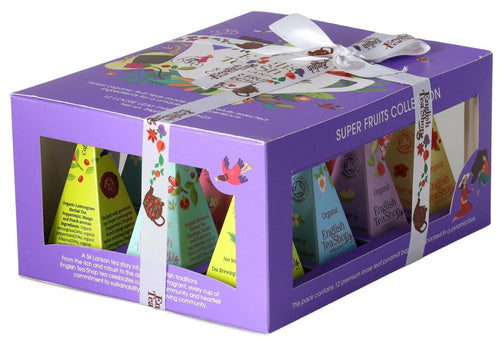 Herbatki kolekcja owocowe piramidki 6 smaków 12 szt. 24 g - English Tea Shop (EKO)