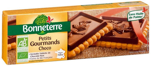 Herbatniki z gorzką czekoladą 150 g - Bonneterre (EKO)