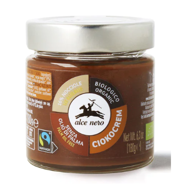 Krem orzechowo czekoladowy fair trade 180 g - Alce Nero (EKO)
