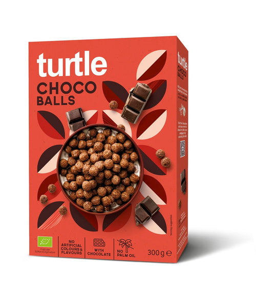 Kulki zbożowe czekoladowe 300 g -  Turtle (EKO)