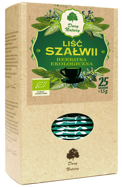 Liść szławii herbatka 25 szt. 37,5 g - Dary Natury (EKO)