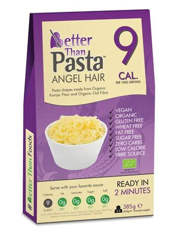 Makaron konjac angel hair bezglutenowy 385 g (300 g) - Better Than Foods (EKO)