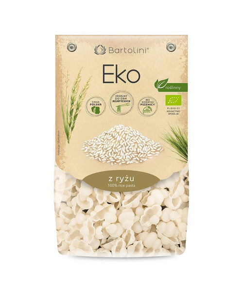 Makaron muszelki ryżowy 250 g - Bartolini (EKO)