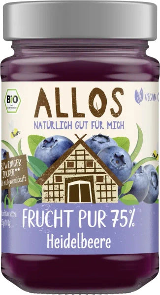 Mus jagodowy 75 % 250 g - Allos (EKO)