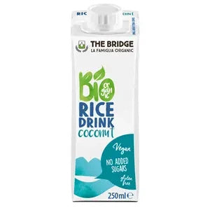 Napój ryżowo kokosowy bez dodatku cukru bezglutenowy 250 ml - The Bridge (EKO)