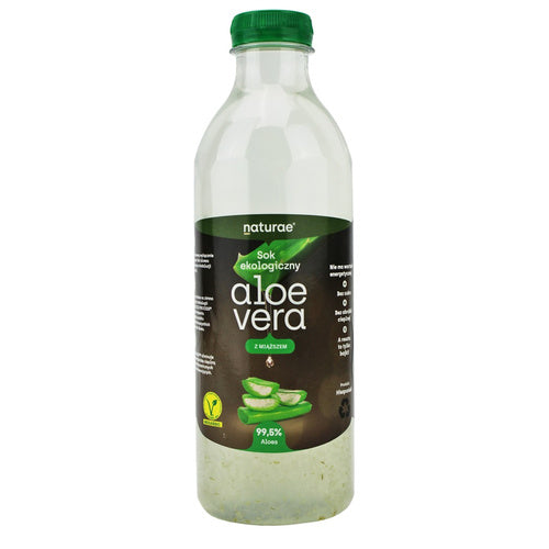 Sok z aloesu z miąższem bezglutenowy 1 l - Naturae (EKO)