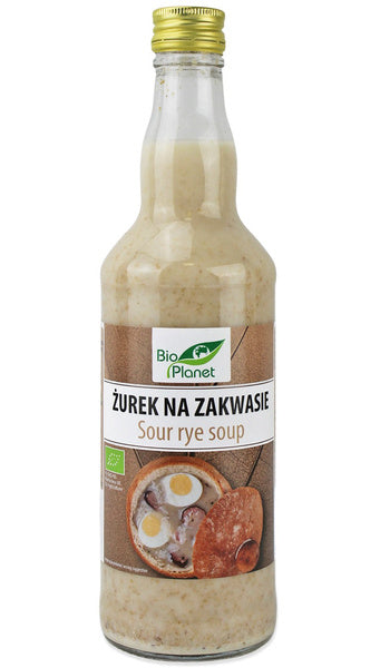 Żurek na zakwasie niepasteryzowany 500 ml - Bio Planet (EKO)